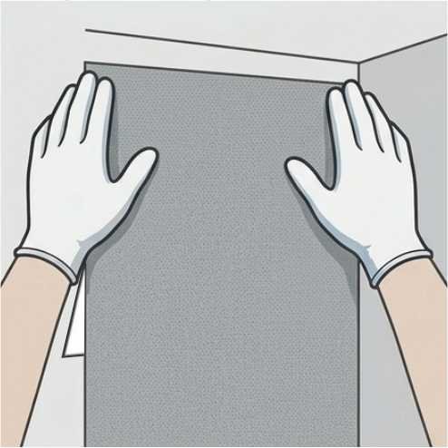 Presentá y alineá el vinilo